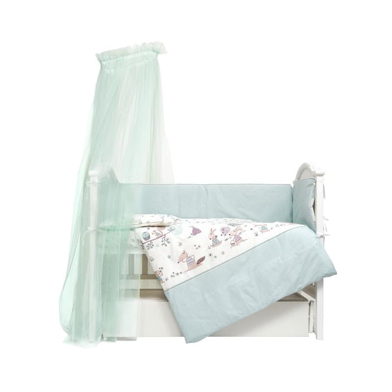 Постільний комплект 8 эл Sweet Forest mint, Twins