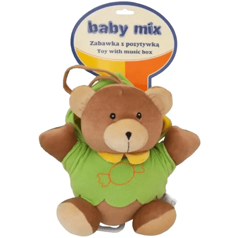 Плюшева подвеска музыкальная Медвежонок коричневий, Baby Mix