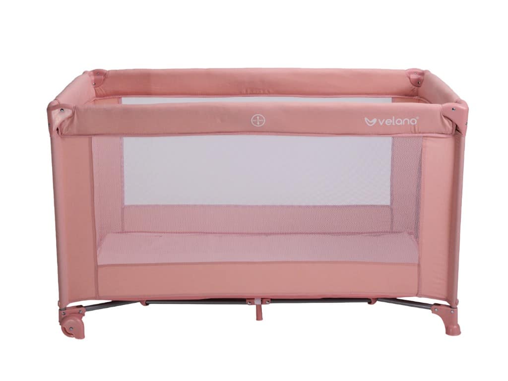 Ліжко-манеж дитяче Flexi, pink, Velano