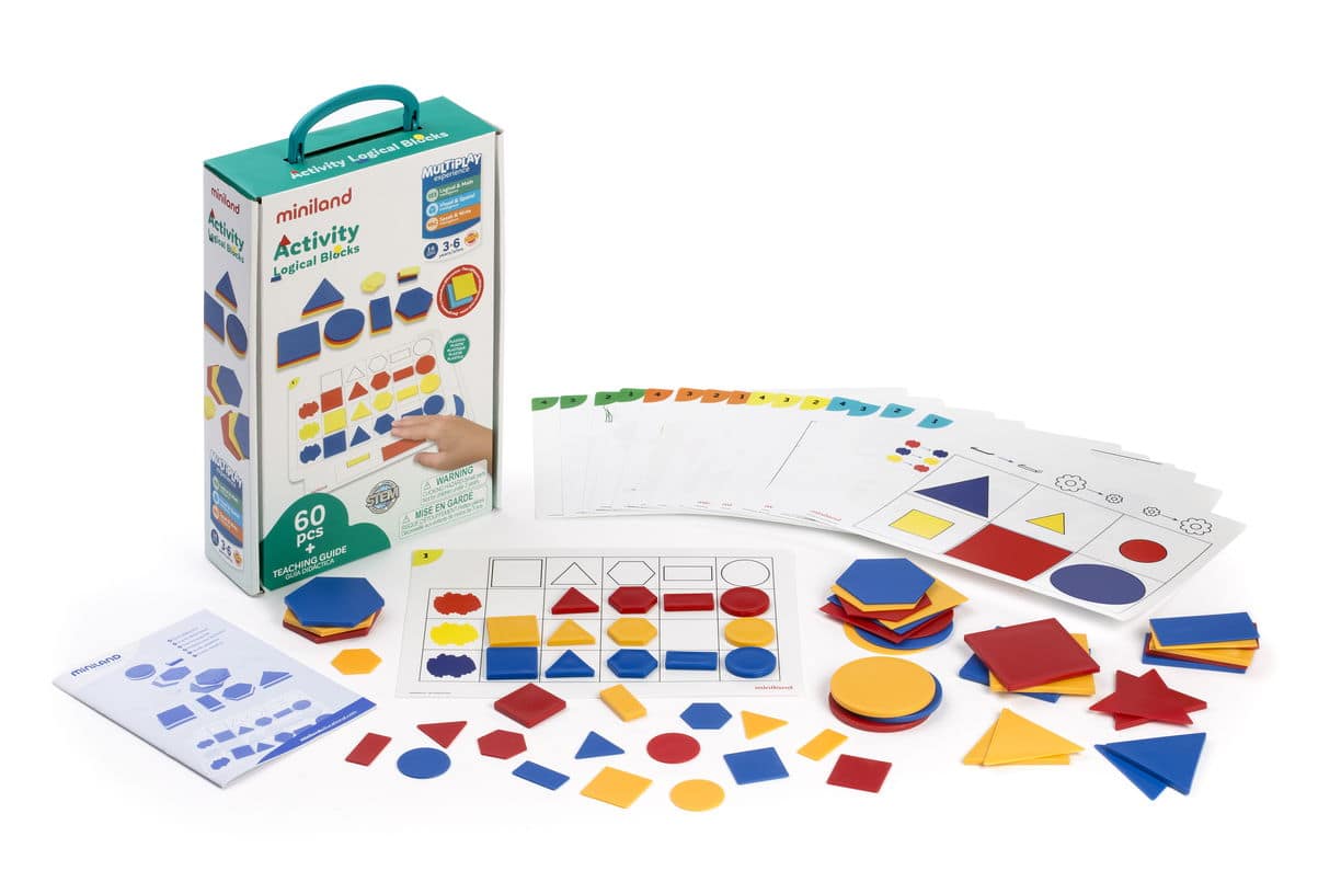 Набір для розвитку логіки Miniland Activity Logical Blocks, Miniland Educational