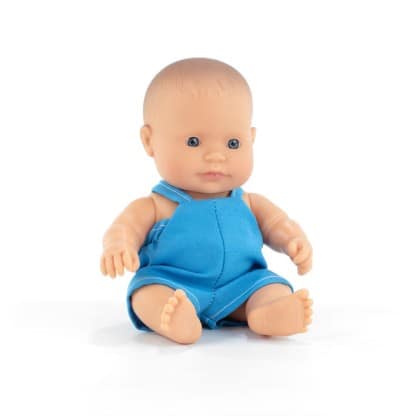 Пупс Miniland 21 см в одязі хлопчик європеєць, Miniland Educational