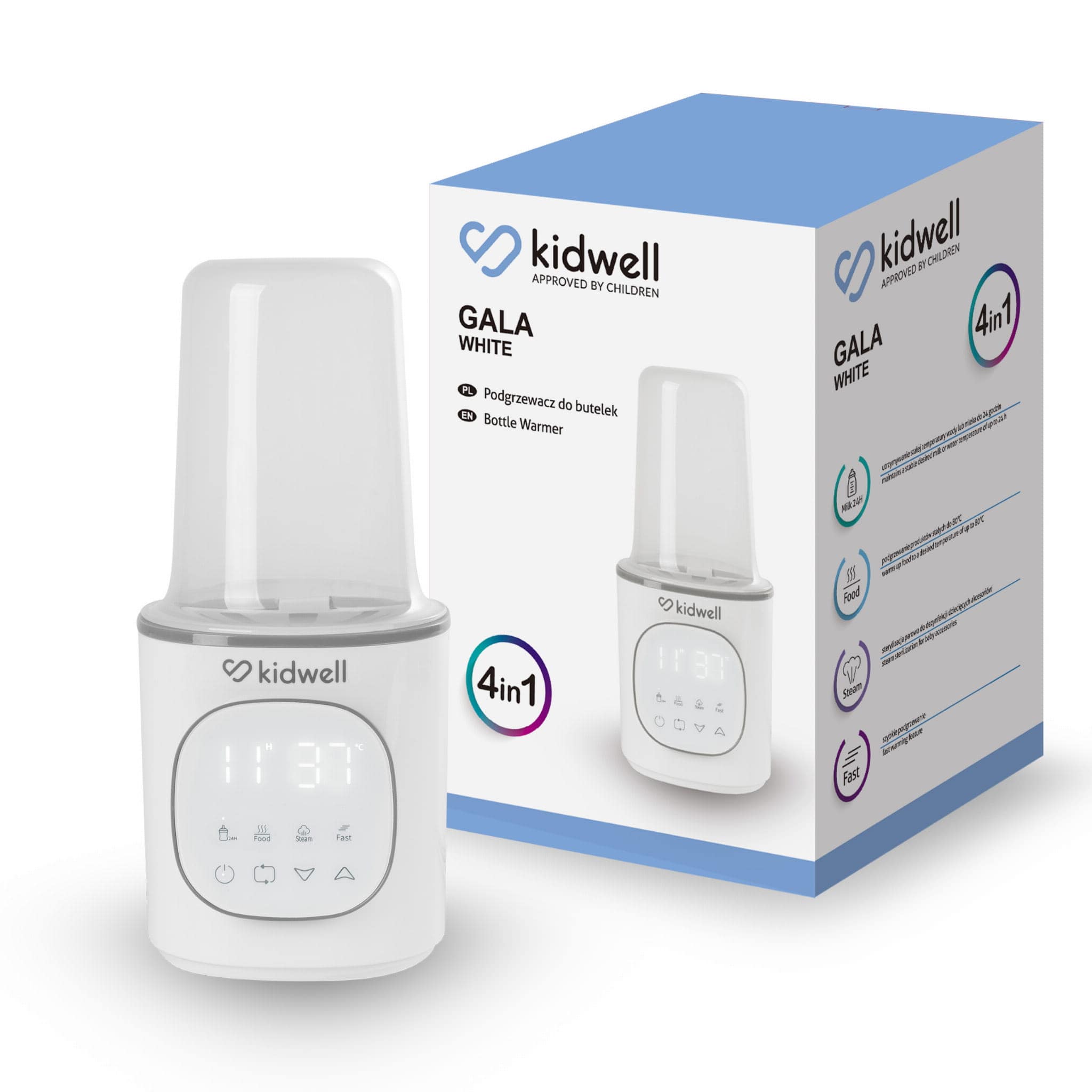 Подогреватель бутылочек GALA White, Kidwell