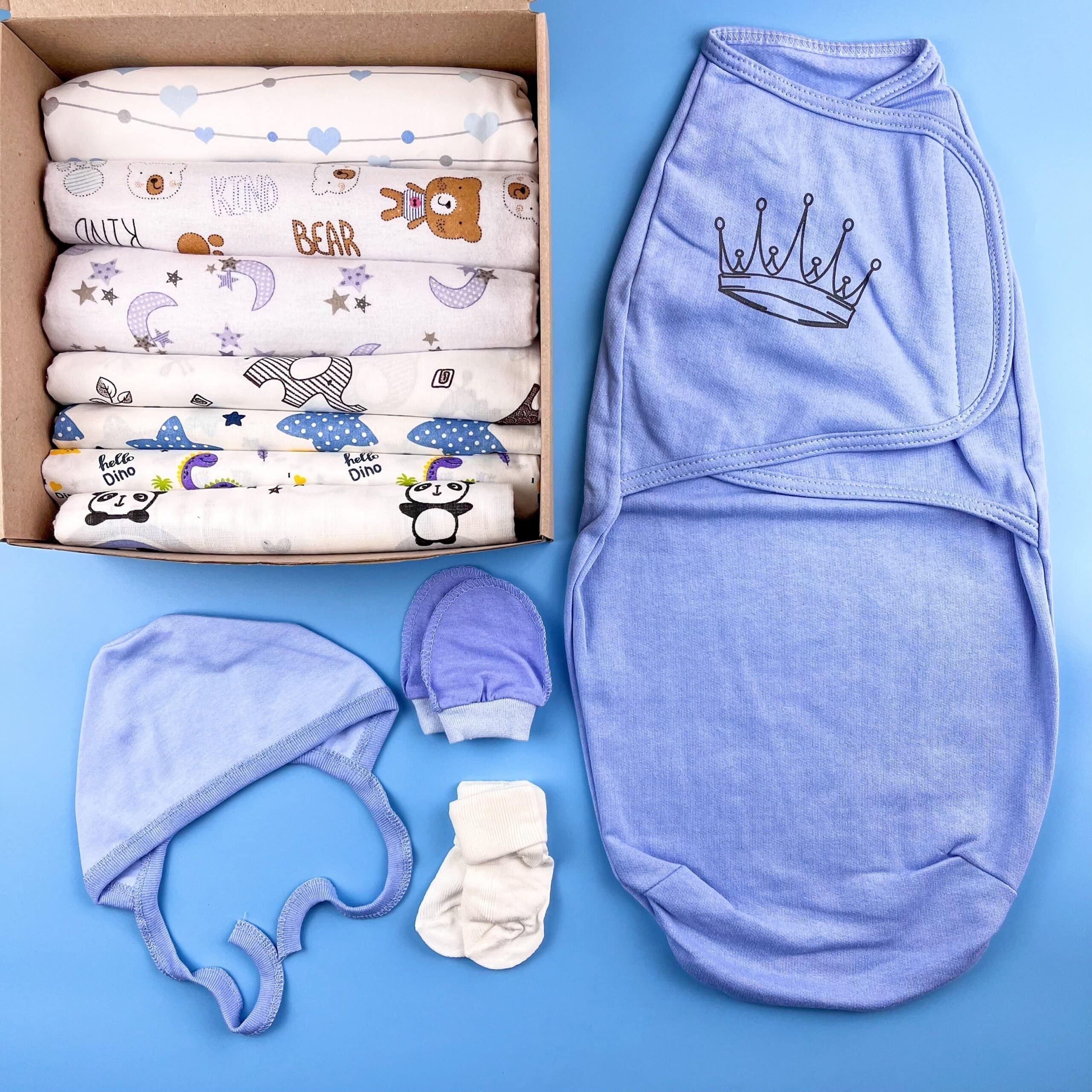 Набір пелюшок Міні для хлопчика 8+3 в подарунок, Mommy Bag