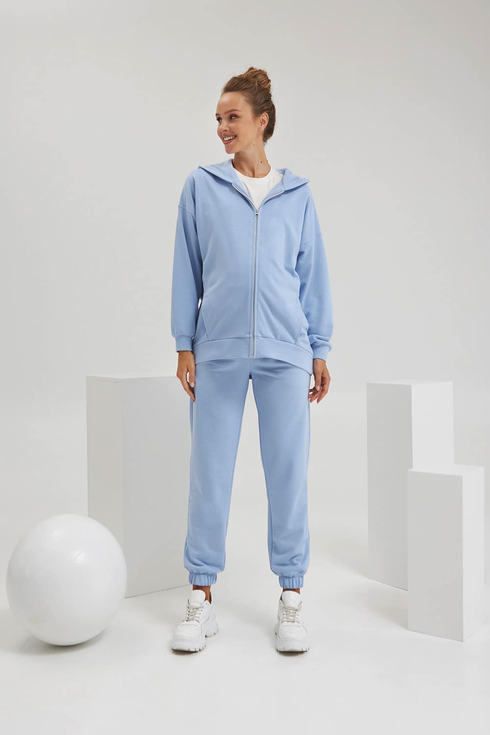 Спортивний костюм для вагітних 2173(88) 1559 Блакитний, Dianora