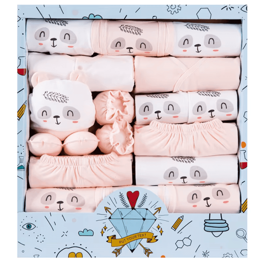 Подарунковий набір комплект одягу Maxi Pack (18 одиниць) Пудровий Mommy Bag
