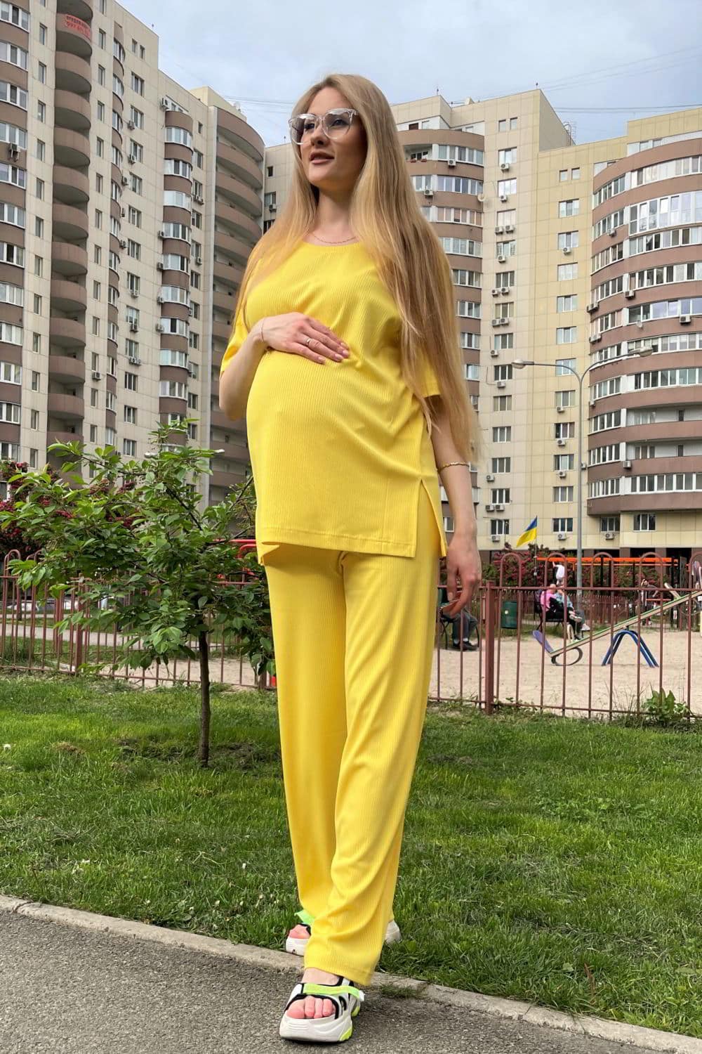 Костюм для вагітних і годуючих 2307(2184) 1447 Жовтий, Dianora