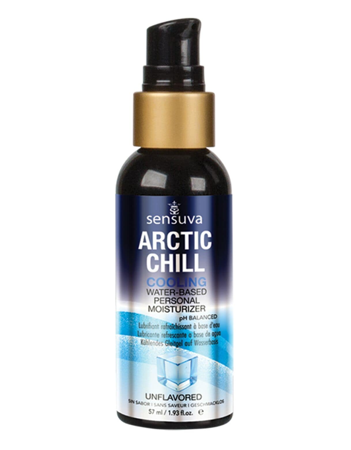 Лубрикант на водній основі - Arctic Chill Cooling (57 мл), без гліцерину та парабенів, Sensuva