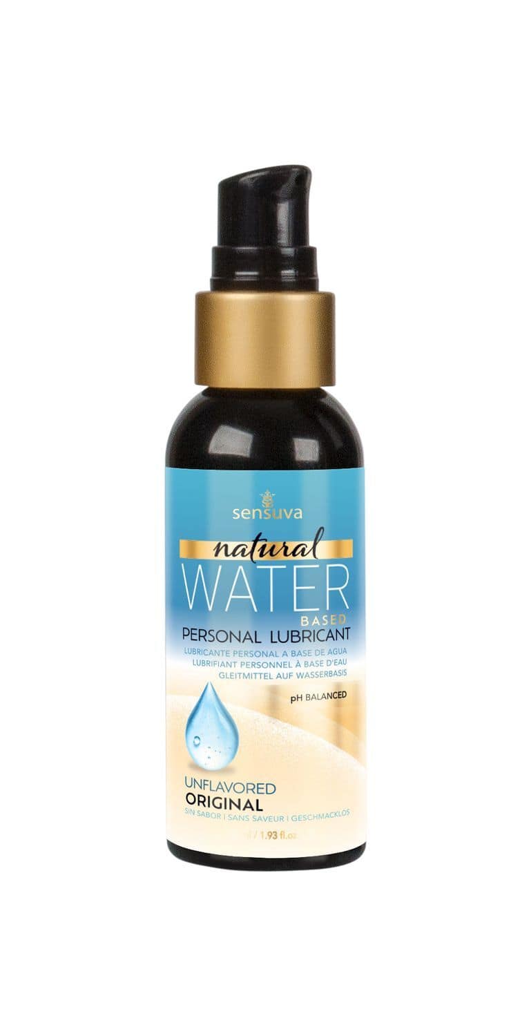Лубрикант на водній основі Natural Water-Based (57 мл), без гліцерину та парабенів, Sensuva