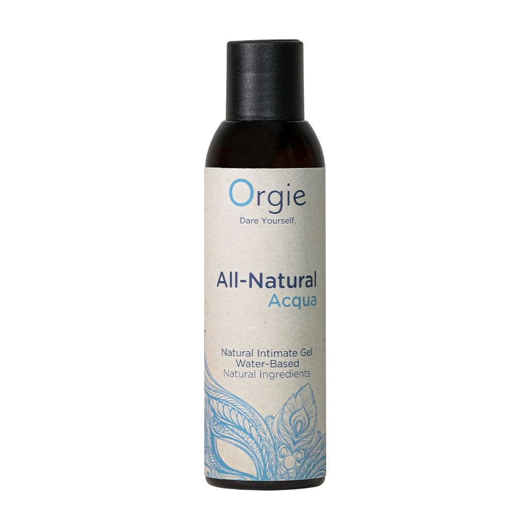 Лубрикант на водній основі All Natural Acqua, 150 мл, нелипкий, гладенький, натуральний склад, Orgie