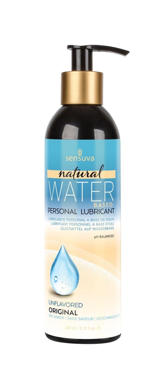 Лубрикант на водній основі - Natural Water-Based (240 мл), без гліцерину та парабенів, Sensuva