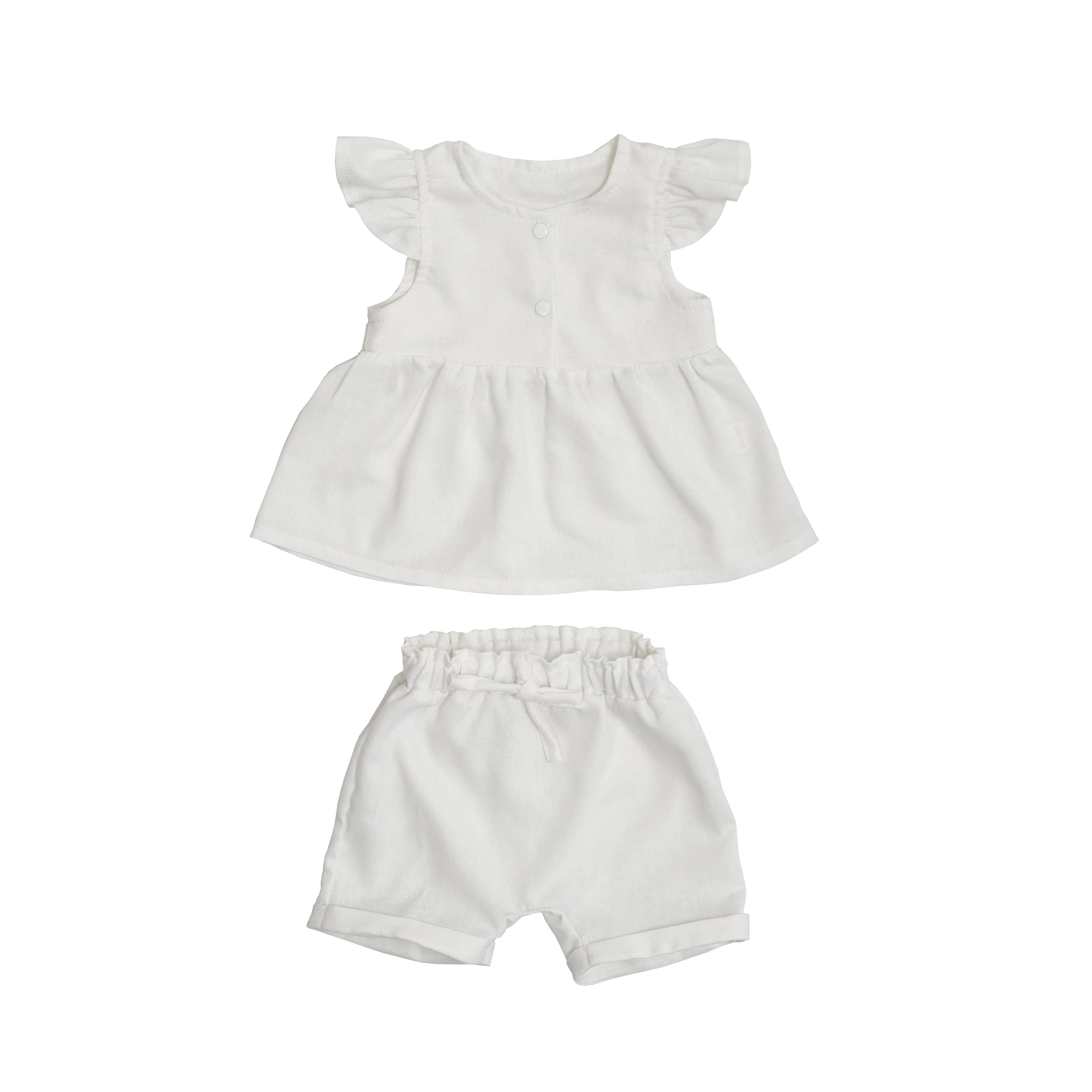 Набор для дівчинки Linen (шорты майка) лен 62р, Twins