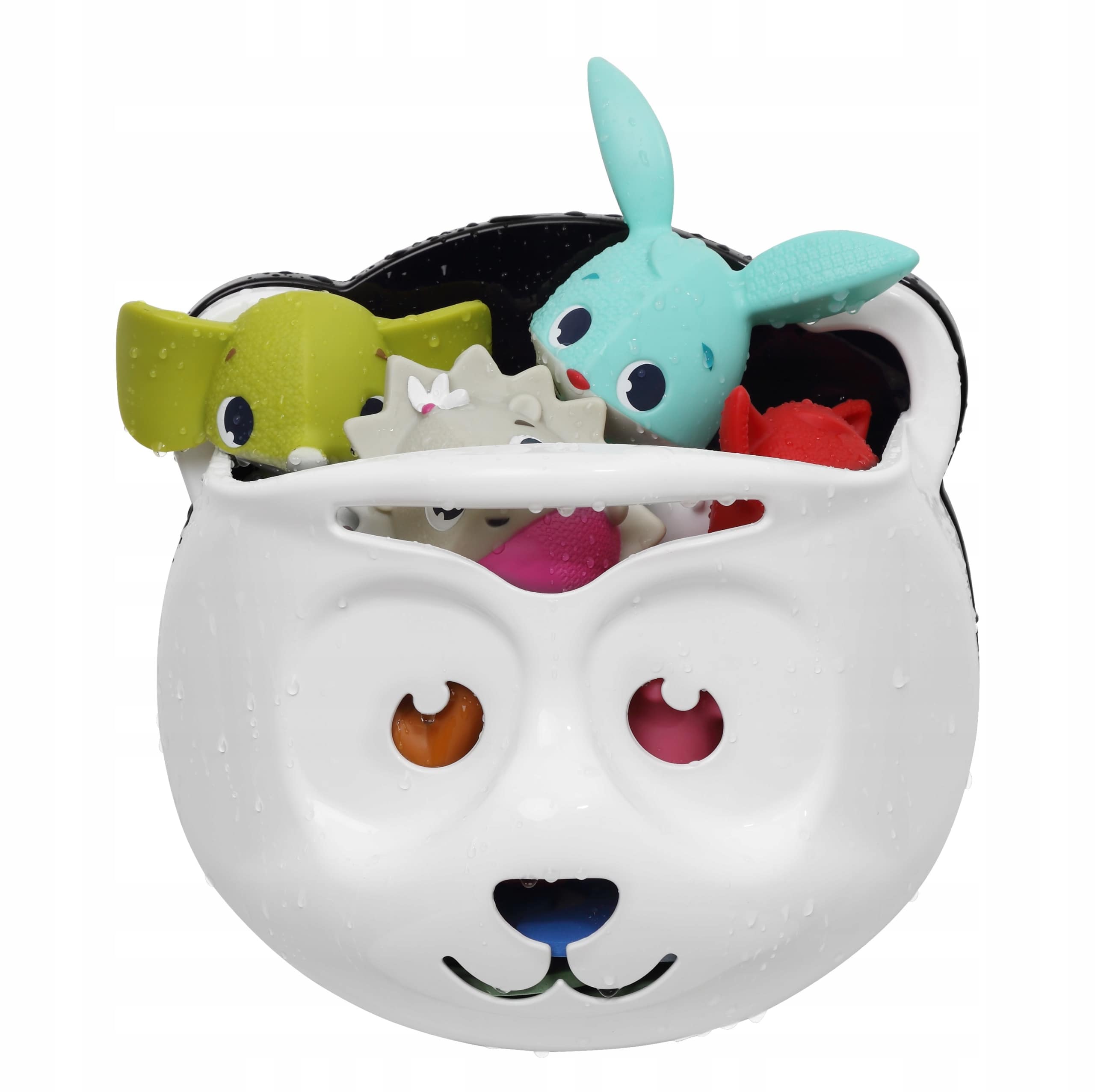 Кошик для іграшок Panda с іграшками білий/чорний, Maltex