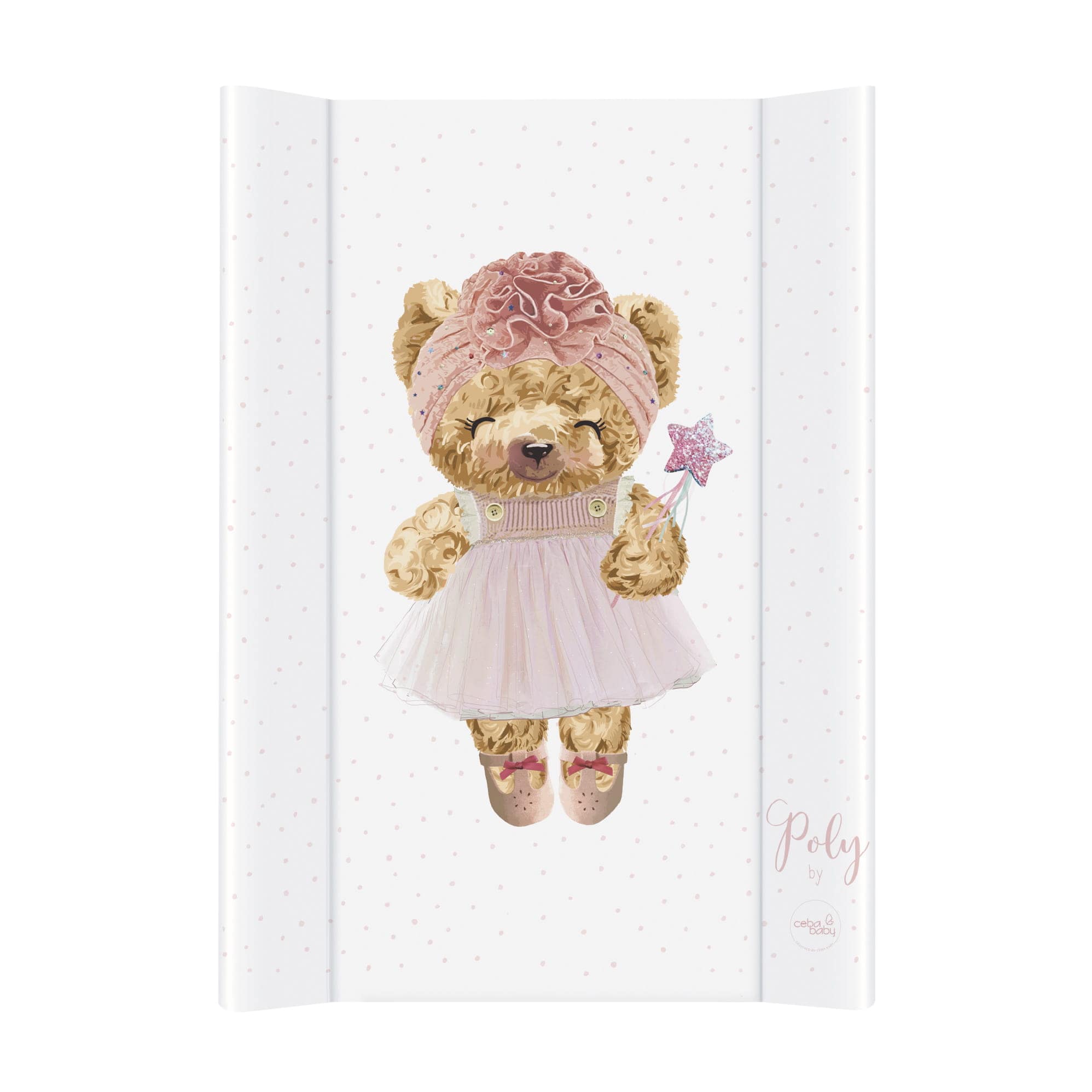 Пеленальная доска 50x70 Fluffy Puffy Poly дівчинка, Cebababy