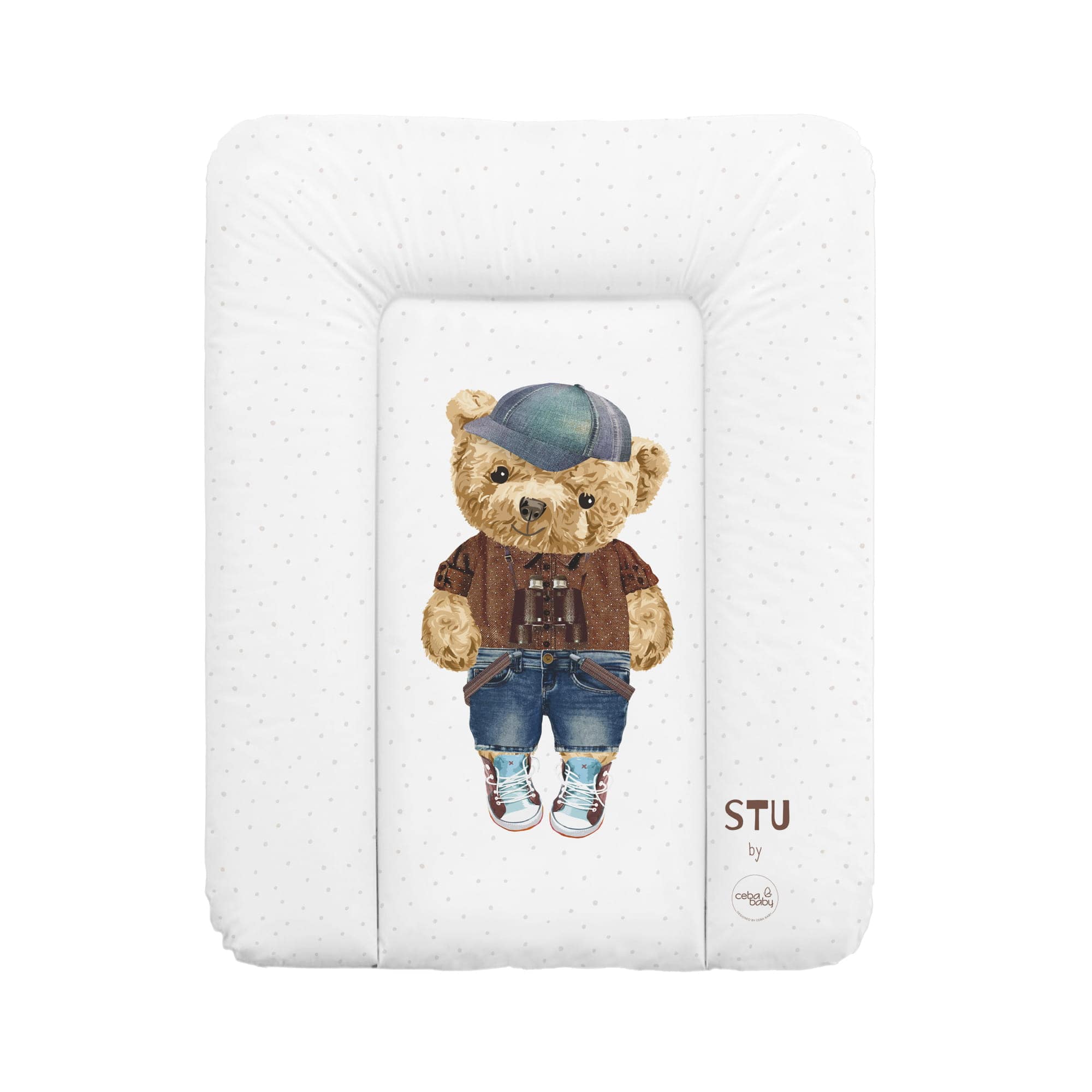 Пеленальный матрас 50x70 Fluffy Puffy Stu, Cebababy