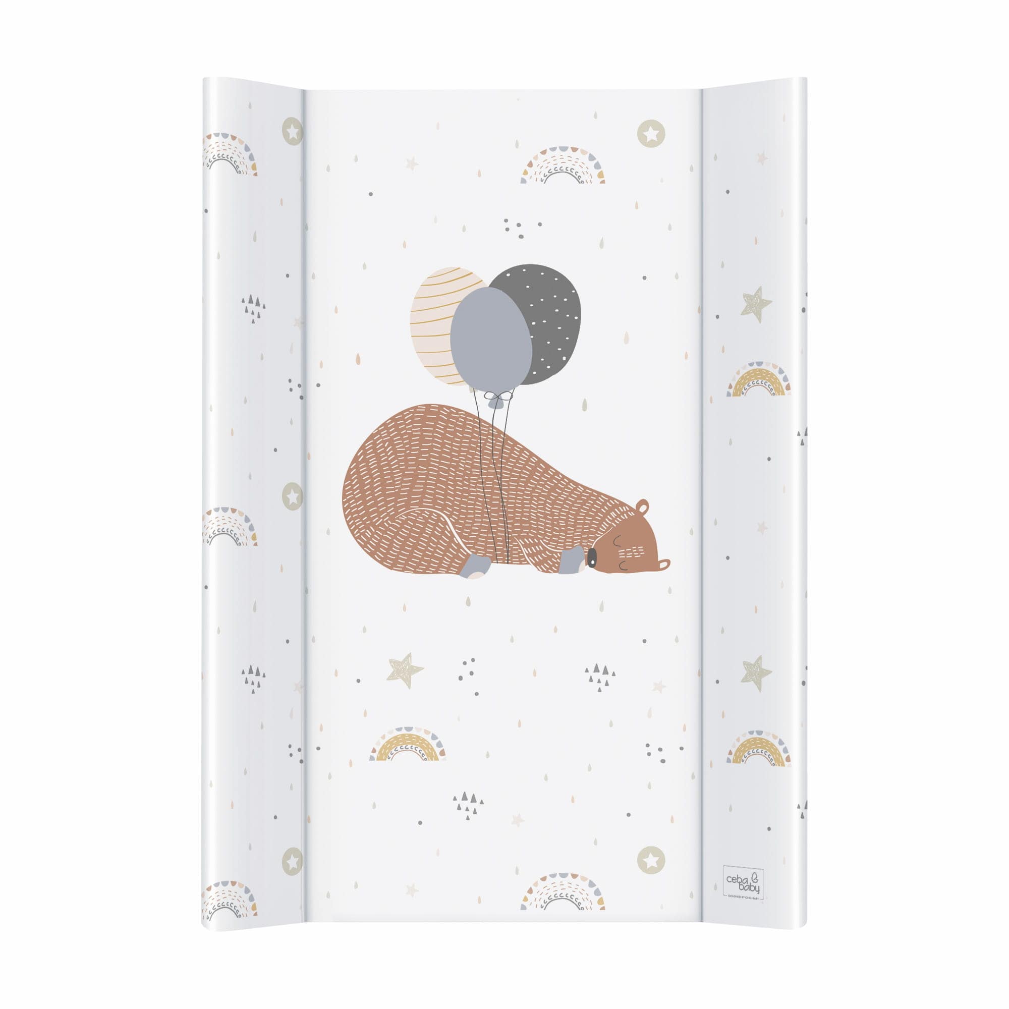 Пеленальная доска 50x70 Retro Autumn Big Bear білий, Cebababy