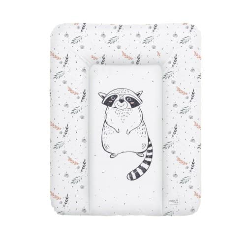 Пеленальный матрас 50x70 Retro Autumn Raccoon білий, Cebababy