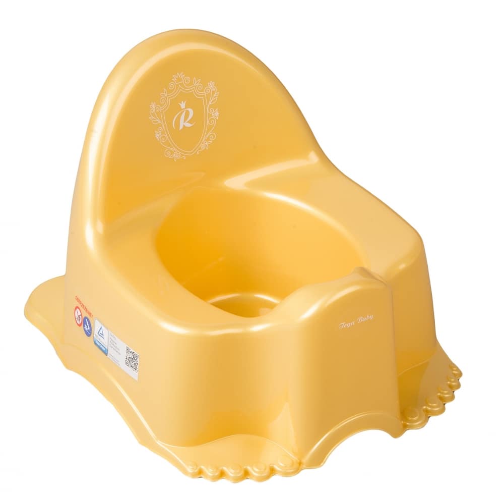 Дитячий горшок Tega Eco Royal без музыки золотой, Tegababy