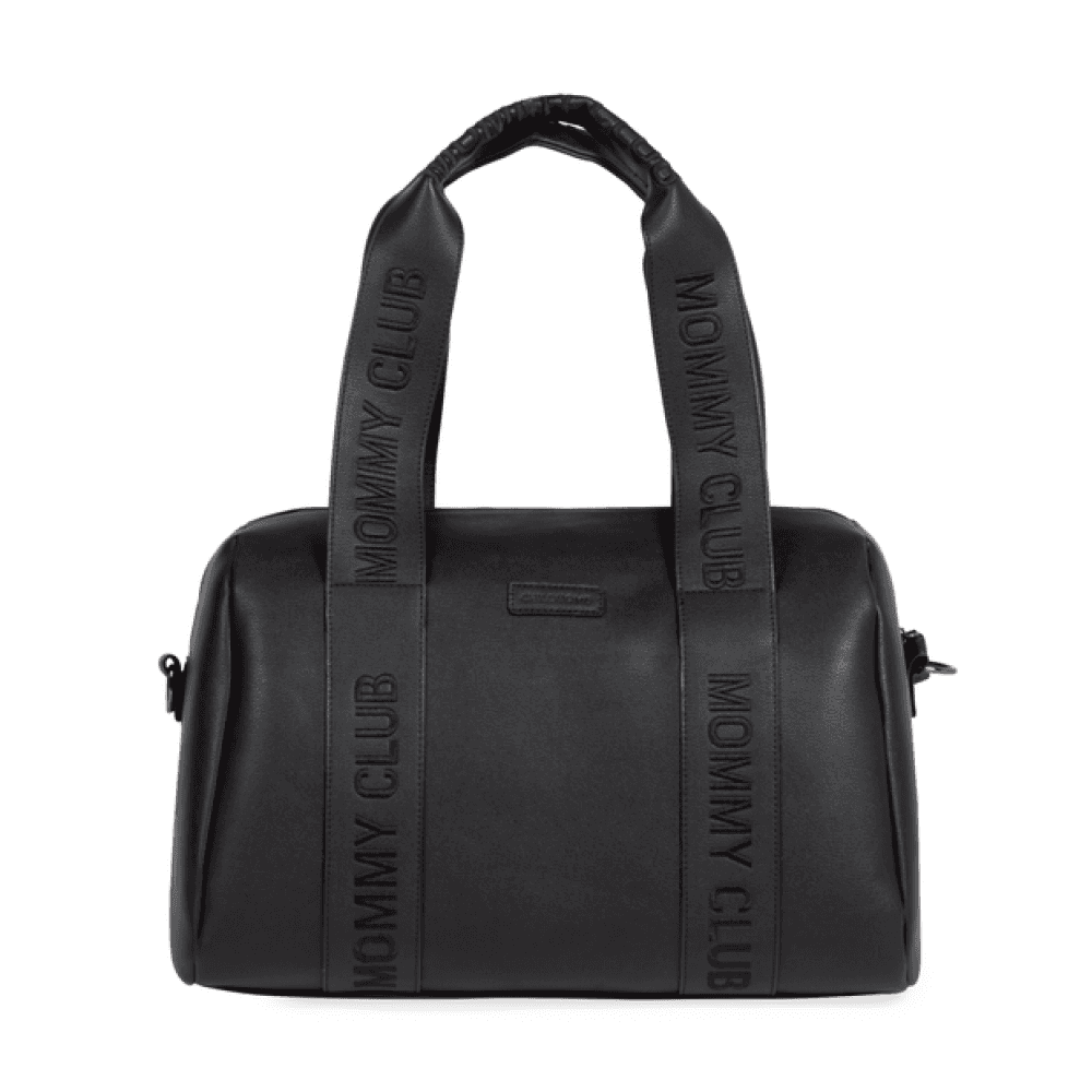 Сумка Childhome Mommy club Signature vegan leather black, арт. CWMCSLBL