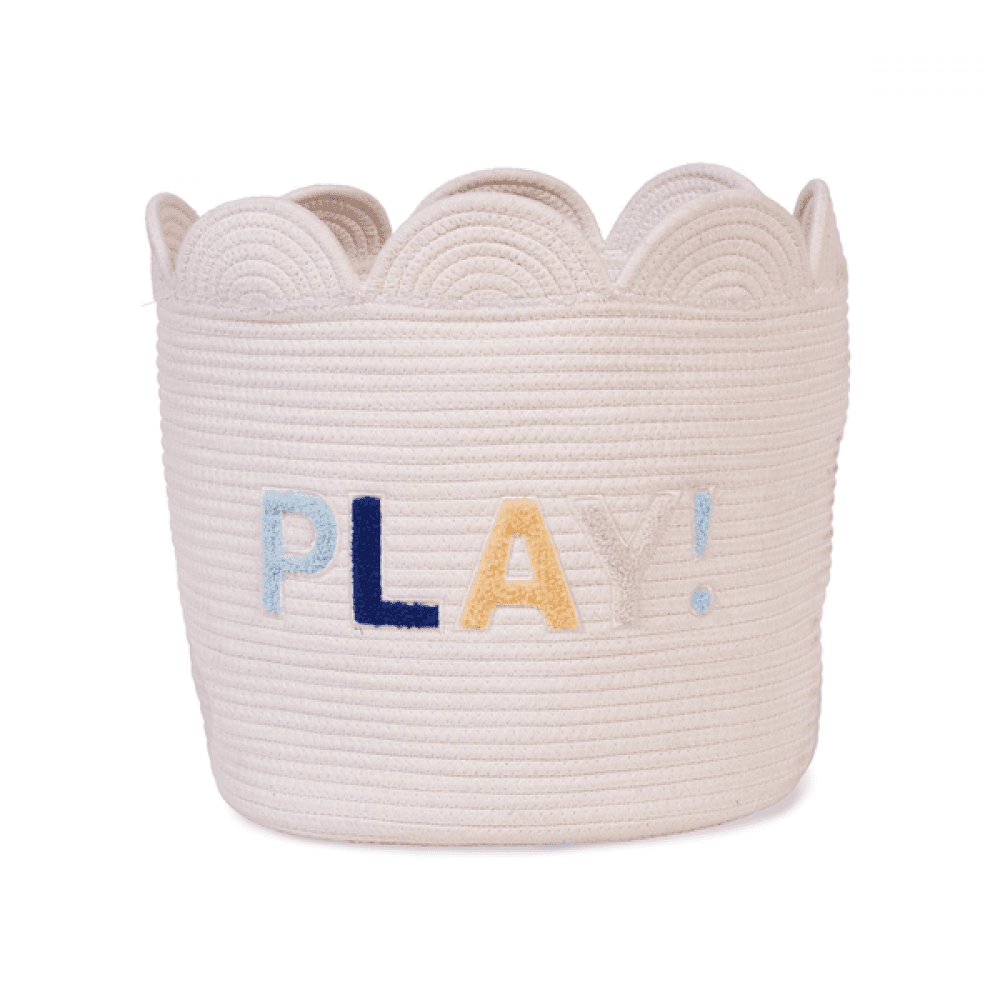 Корзина для іграшок Childhome Flower 35x35x35 см білий , арт. CCBAFL35