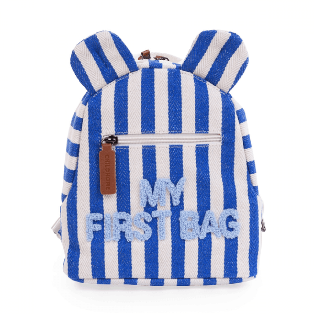 Рюкзак дитячий Childhome My first bag stripes electric blue, арт. CWKIDBSTBL