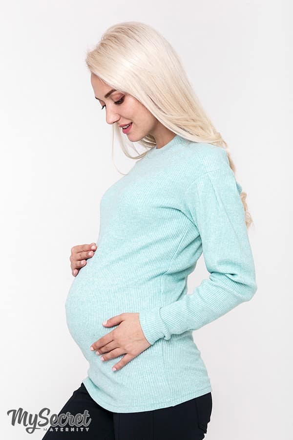 Светр для вагітних Gaia М'ятний, Yula mama