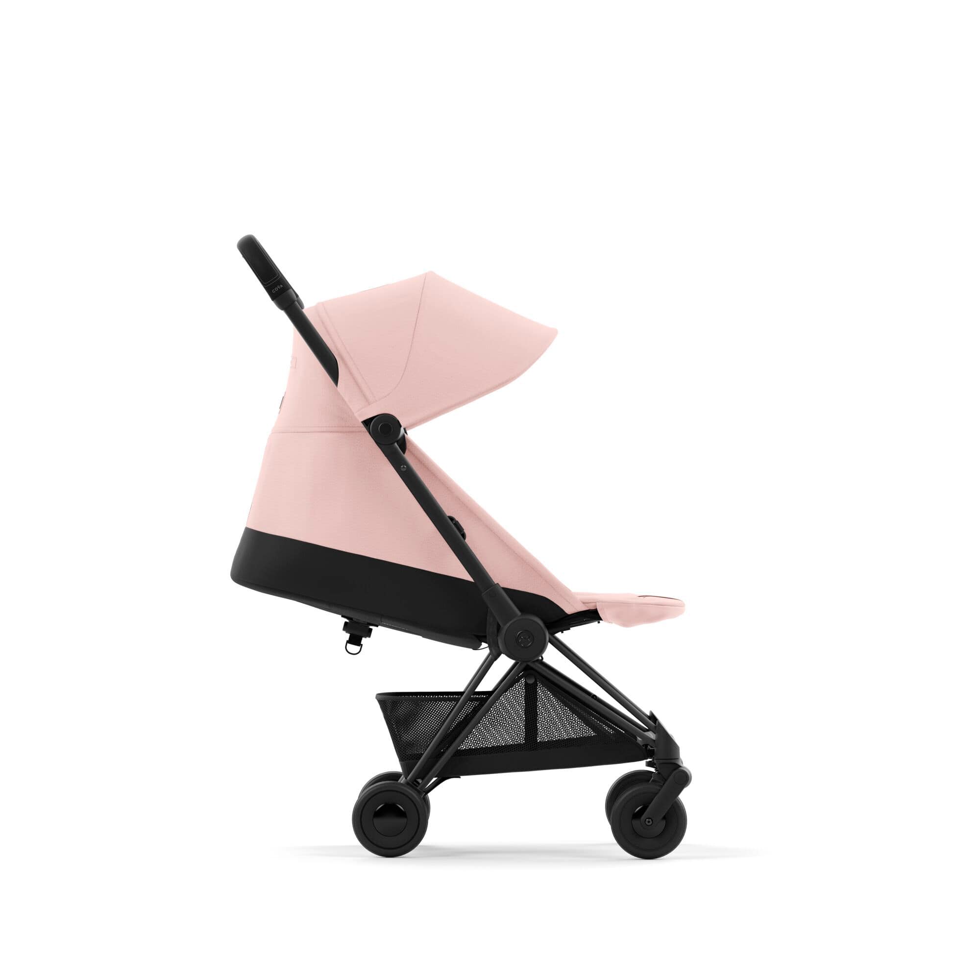 Коляска Coya Matt Black Peach Pink, CYBEX