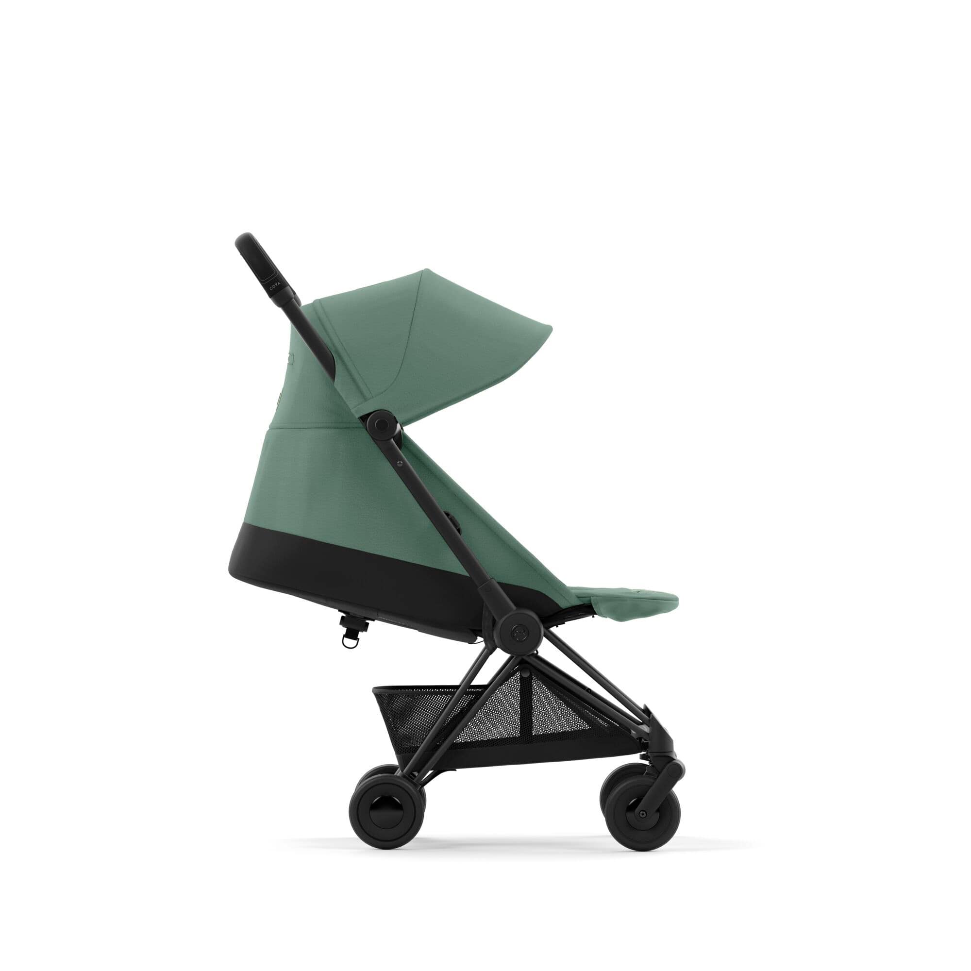 Коляска Coya Matt Black Leaf Green, CYBEX