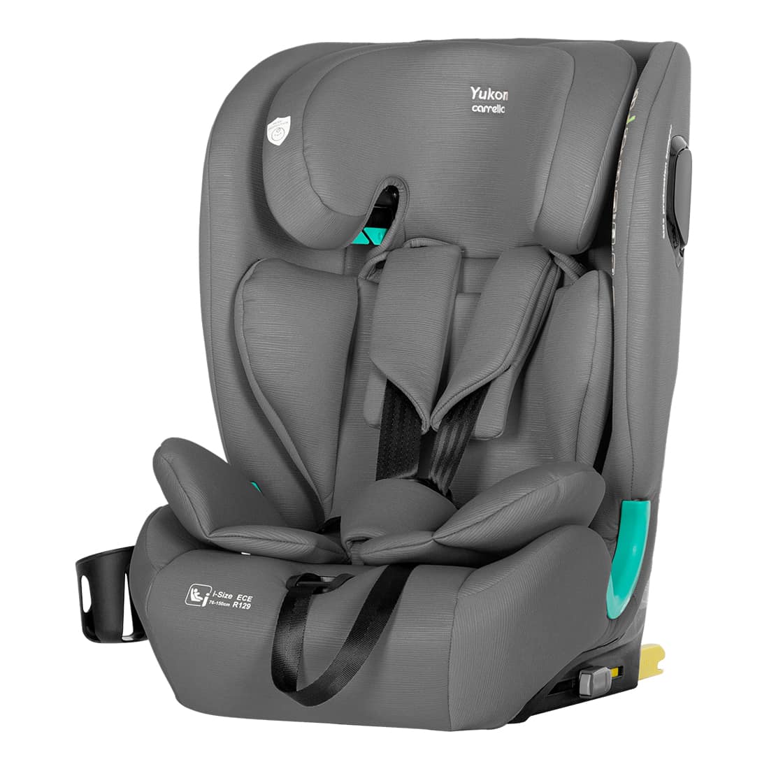 Автокрісло Yukon CRL-15808 i-Size 76-150см ISOFIX з нахилом+підсклянник, Carrello
