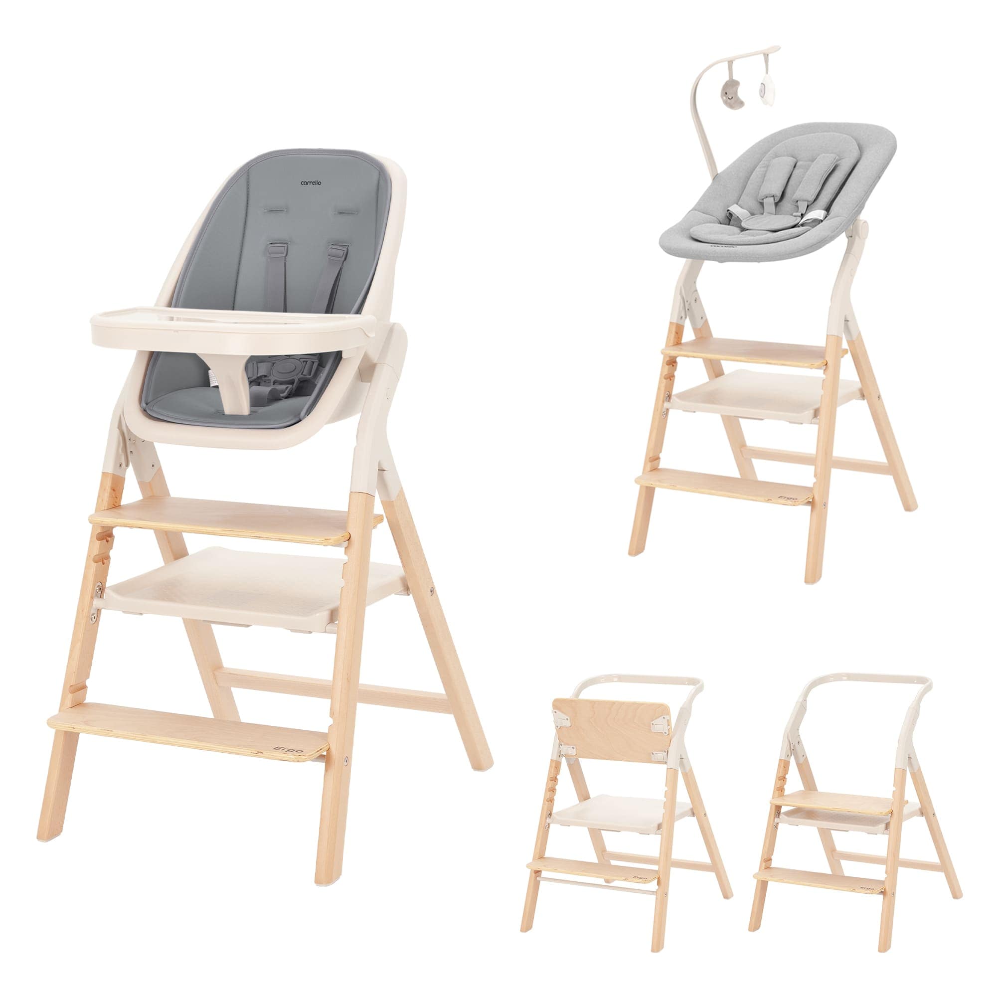 Стілець для годування Ergo CRL-16701 Carbon Grey /1/ MOQ, Carrello