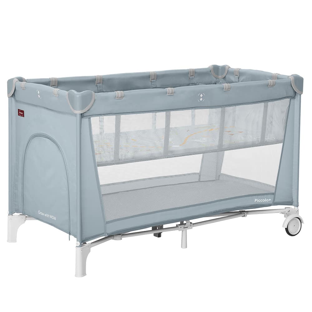 Манеж Piccolo+ CRL-18102 Ash Grey со вторым дном /1/ MOQ, Carrello