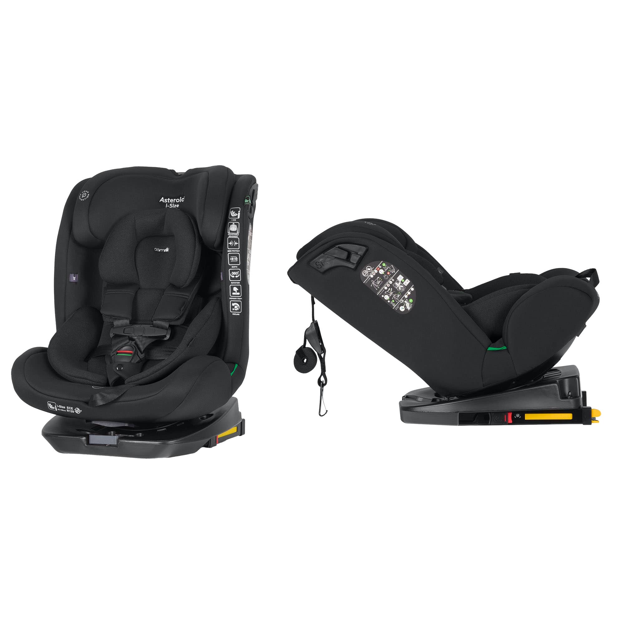 Автокрісло Asteroid i-Size CRL-17001 40-150см ISOFIX, поворот, Carrello