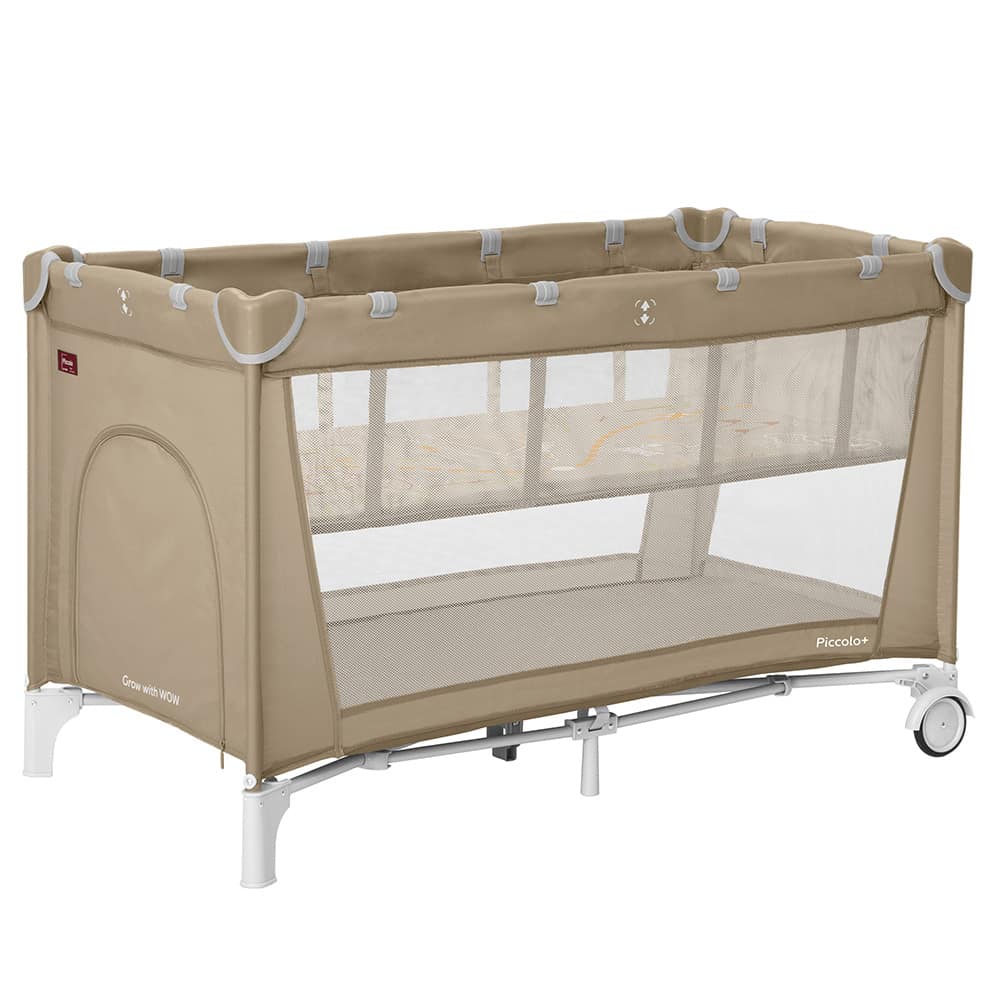 Манеж Piccolo+ CRL-18102 Sand Beige со вторым дном /1/ MOQ, Carrello