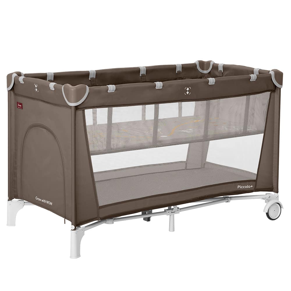 Манеж Piccolo+ CRL-18102 Chocolate Brown со вторым дном /1/ MOQ, Carrello