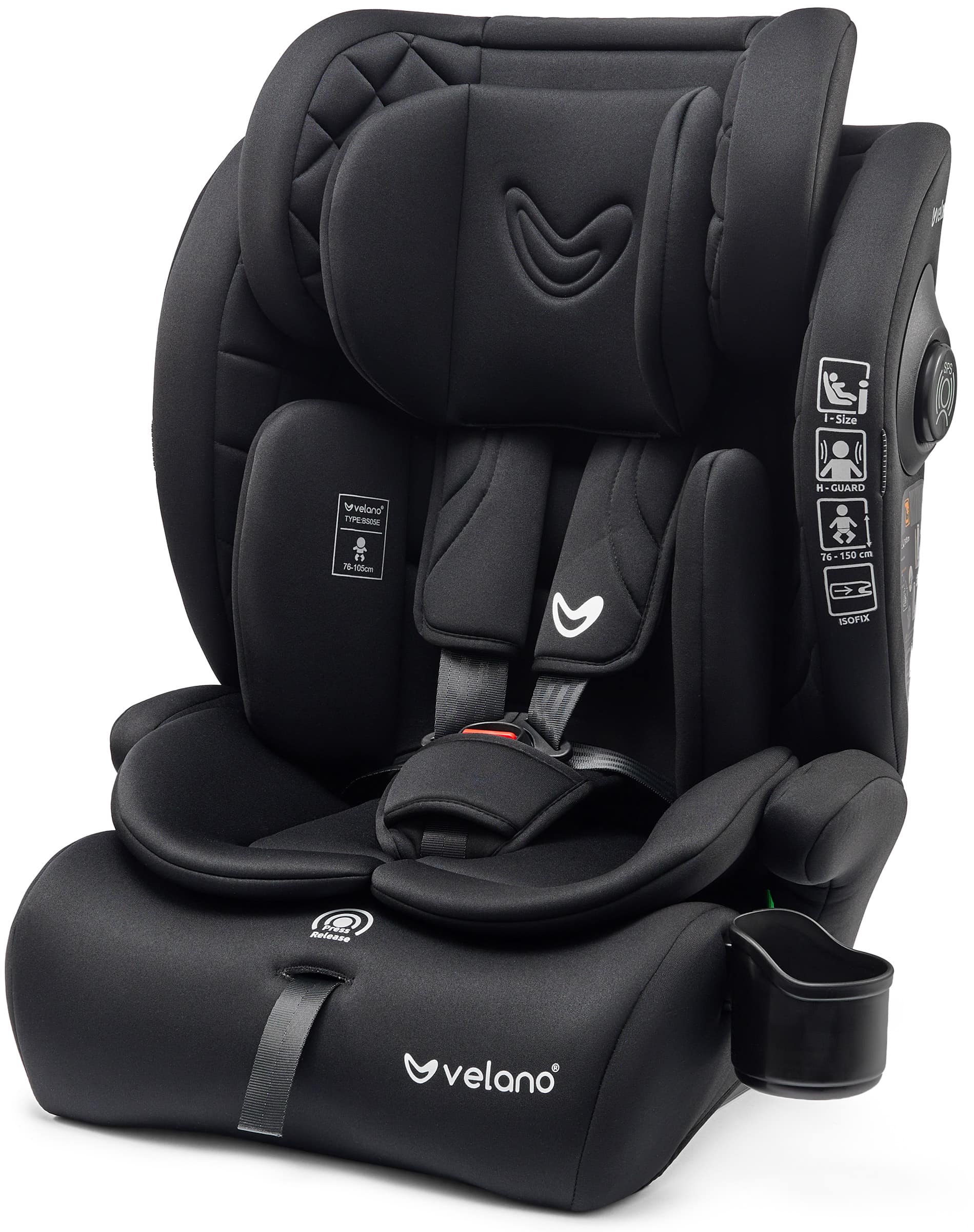 Автокрісло Flexo i-Size 76–150 см, Velano
