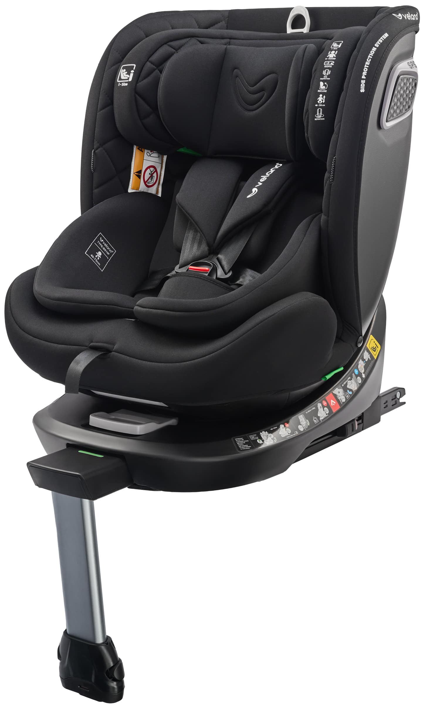 Автокрісло Vento 360° i-Size 40–150 см, Velano