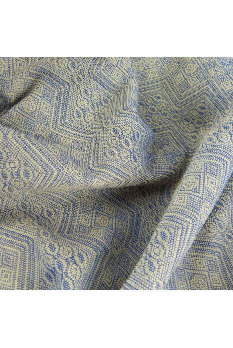 Слинг-шарф 1975 Blue silk, extrabreit