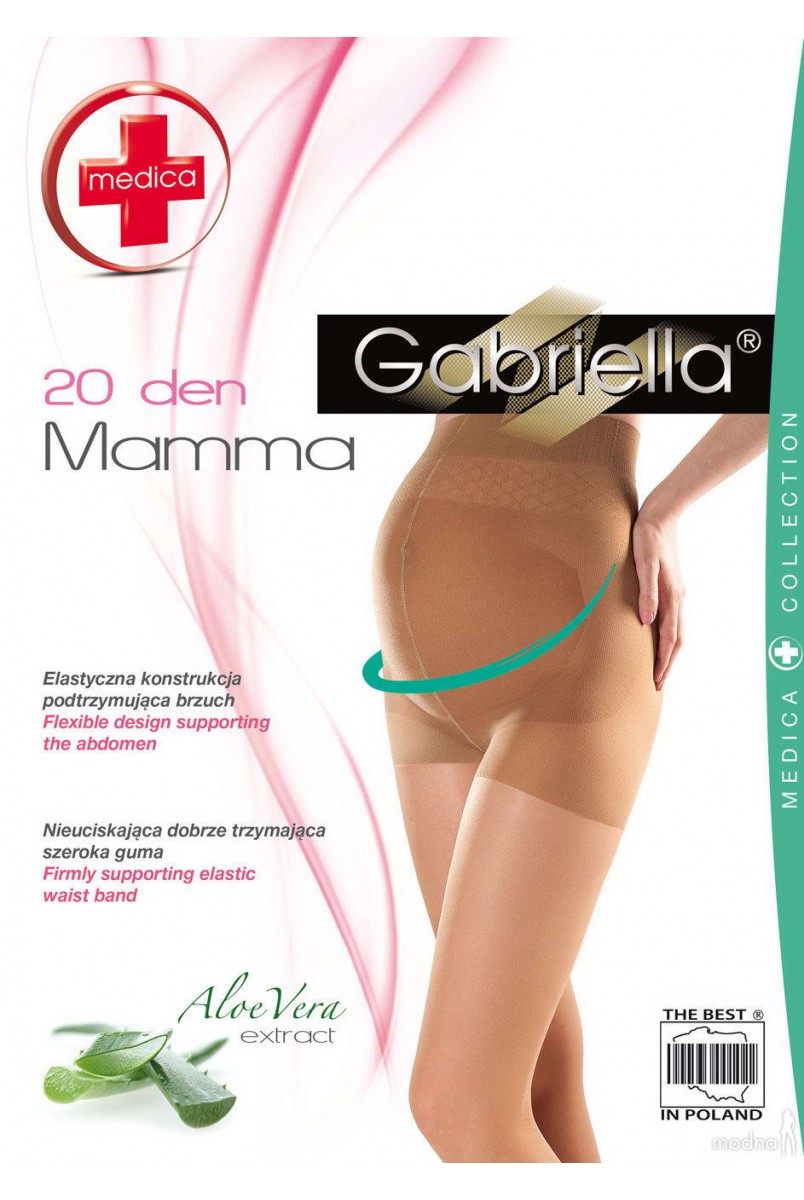 Колготки для вагітних Gabriella Mama Medica 20 den nero (чорні)