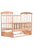 Детская кроватка Наталка Ольха Светлая Маятник Регулируемый 120x60 см