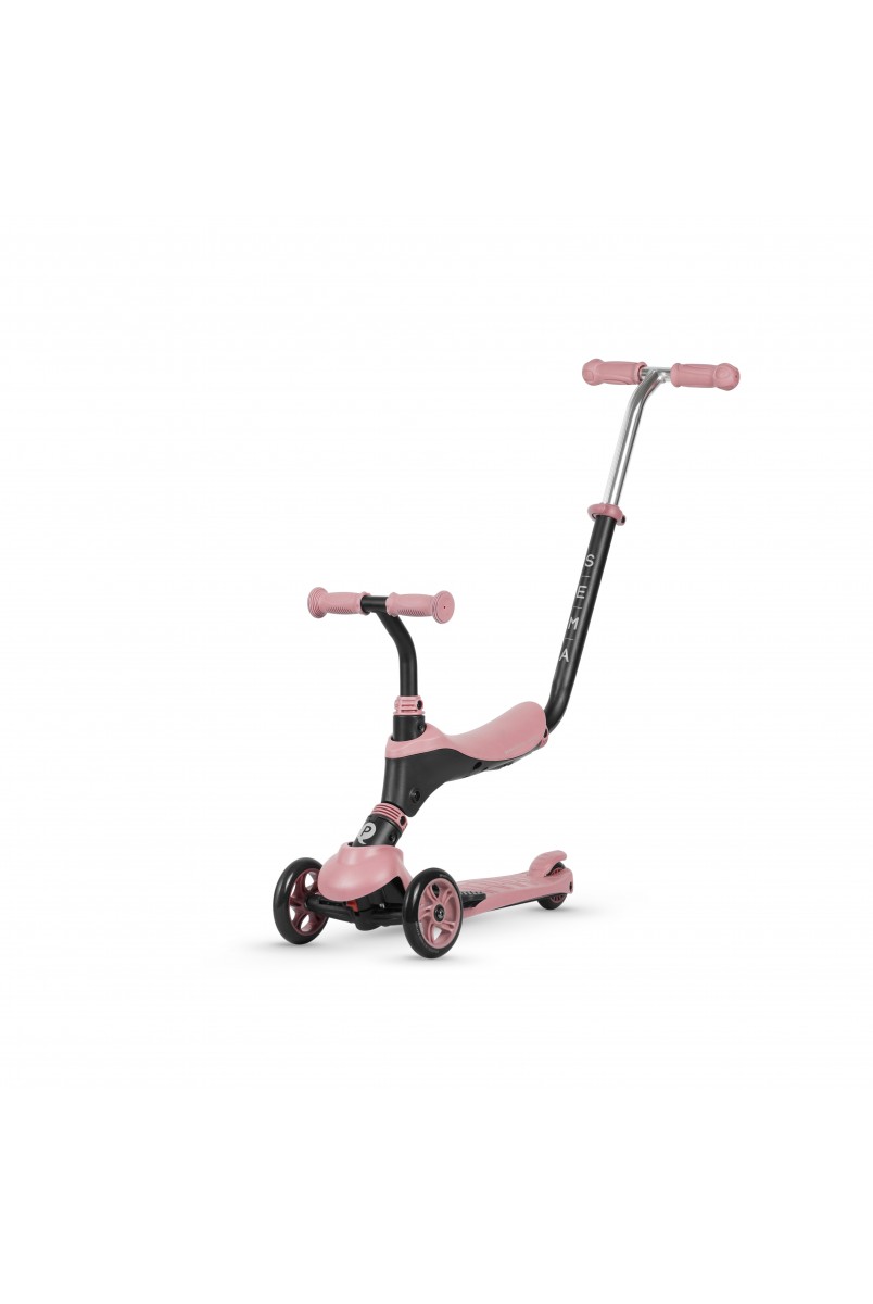 Самокат триколісний дитячий 5 в 1 Sema Pink
