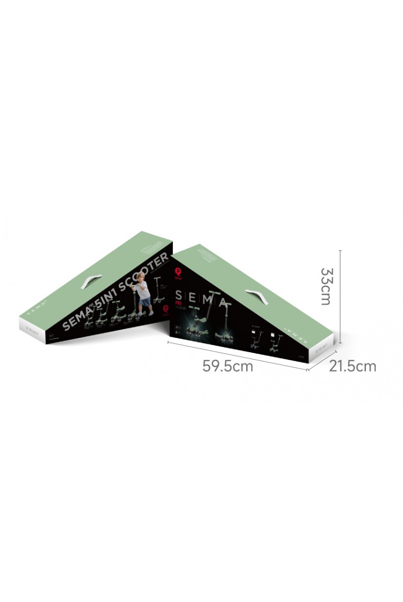Самокат триколісний дитячий 5 в 1 Sema Pro Green