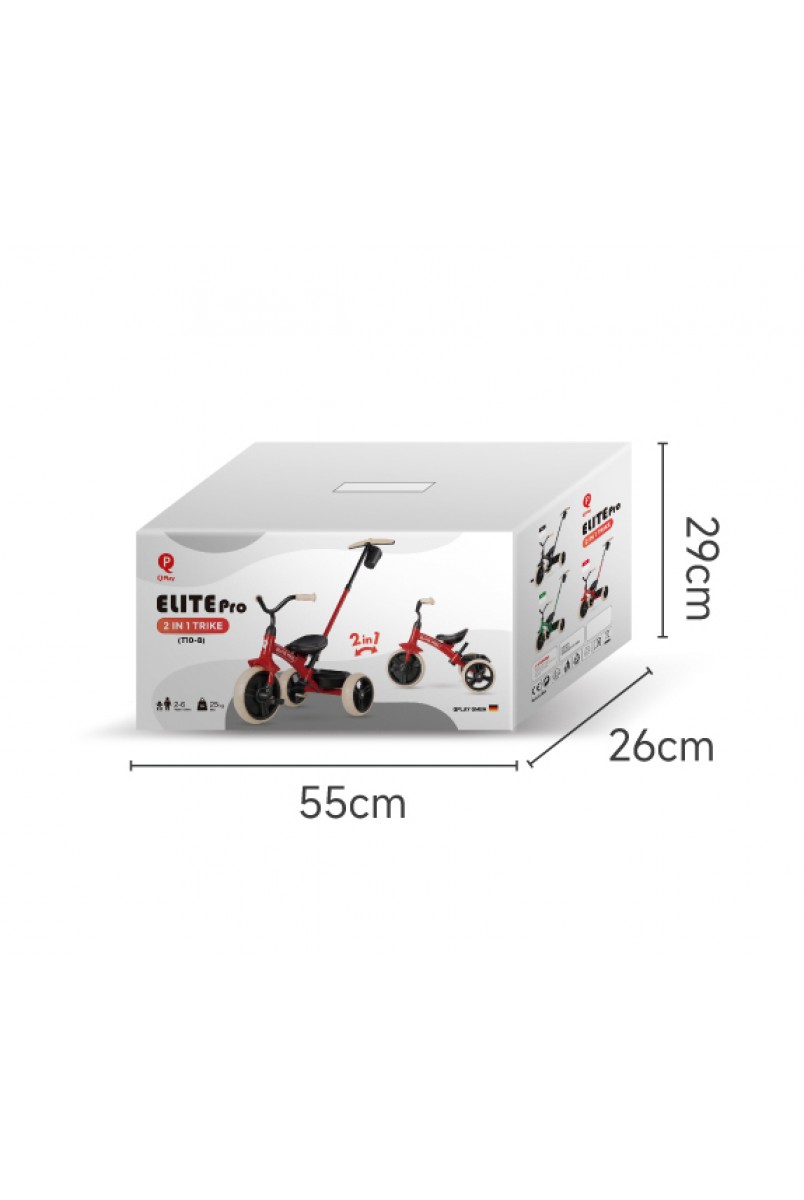 Велосипед триколісний дитячий Elite Pro Red