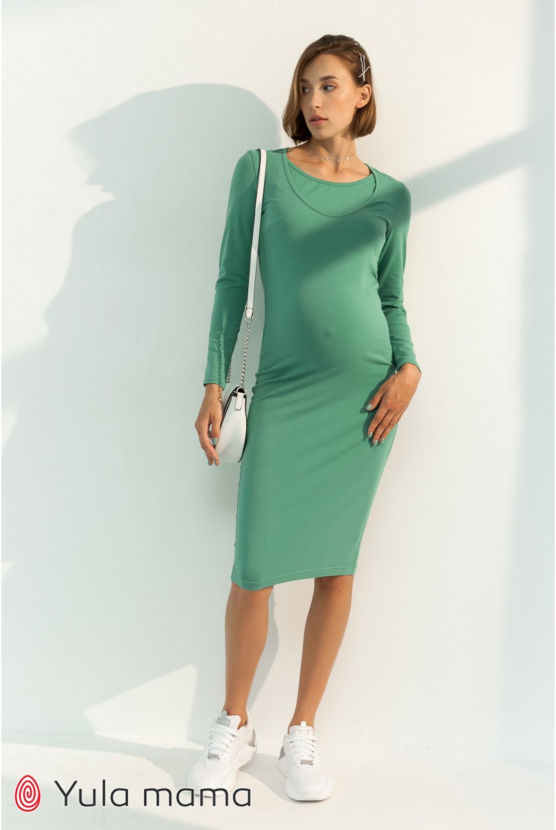 Сукня для вагітних та годування Юла мама Lillian DR - 31.033 фісташка