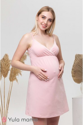 Ночная сорочка Viola NW-1.10.5 пудра для беременных и кормления