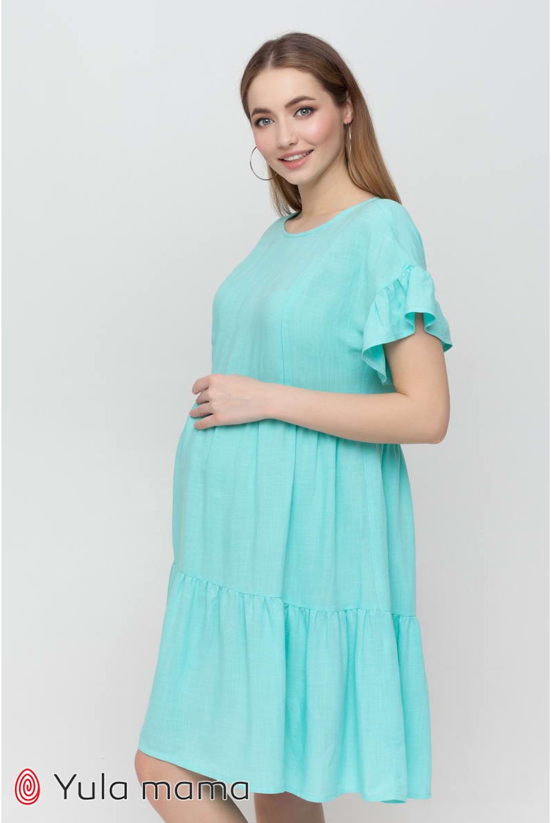 Платье Annabelle аквамарин для беременных и кормления
