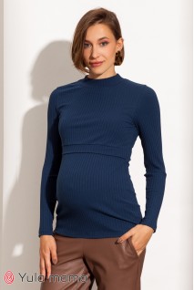 Гольф для беременных и кормления Юла мама Rachel NR-31.031 темно-синий