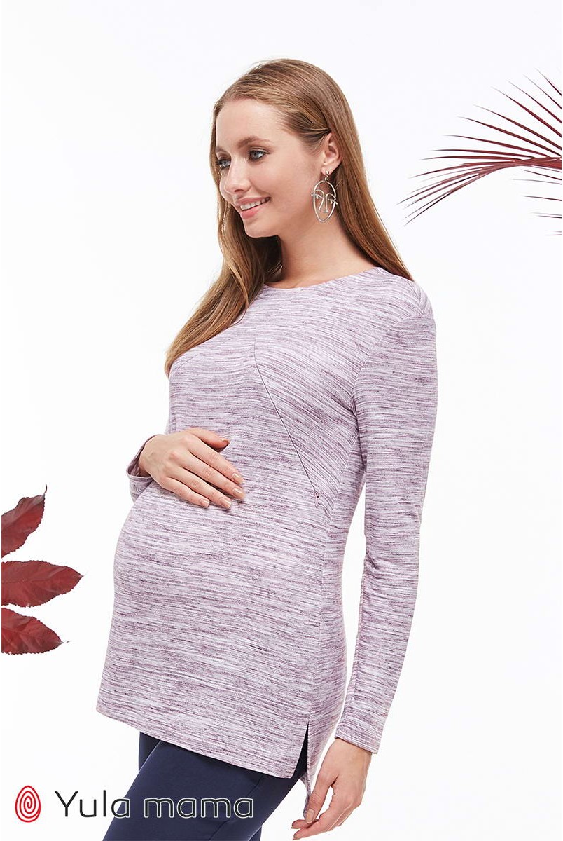 Туника Kim бордо для беременных и кормления