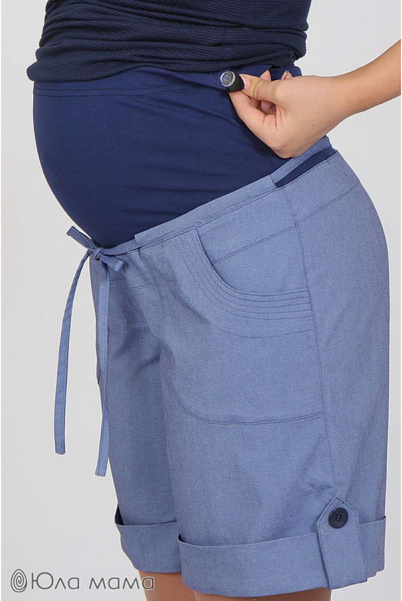Шорты Tressi джинсово-синий для беременных
