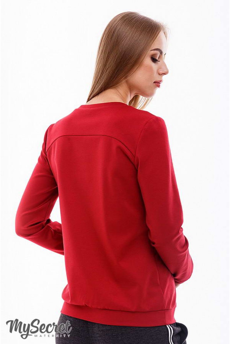 Свитшот Rida light кармин для беременных и кормящих