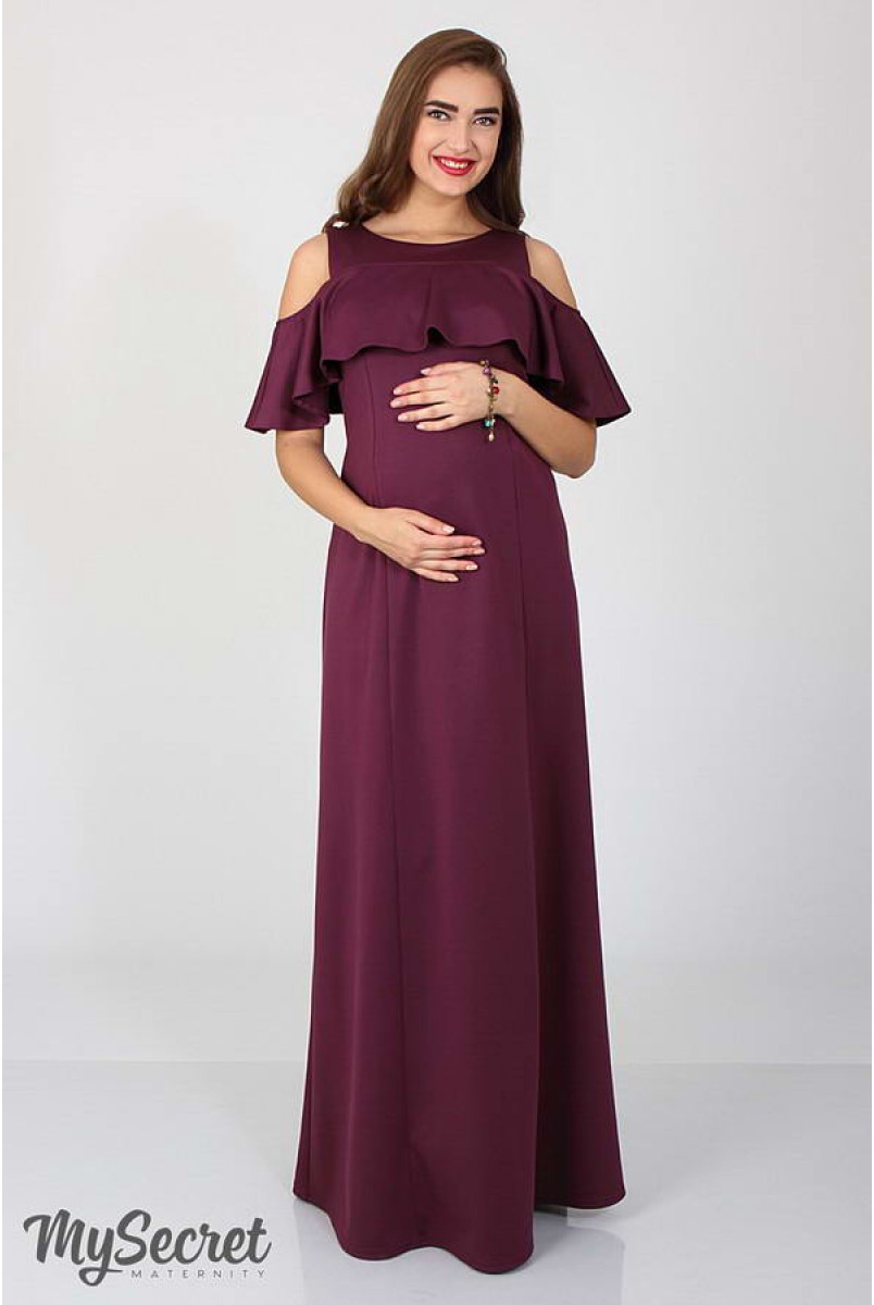 Платье Delicate светлая слива для беременных и кормящих