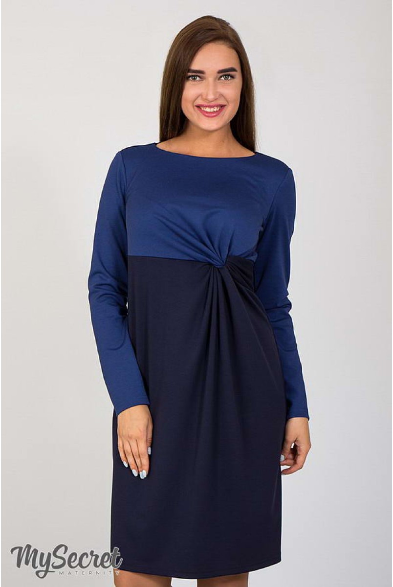 Сукня Colette поєднання синього і темно-синього для вагітних